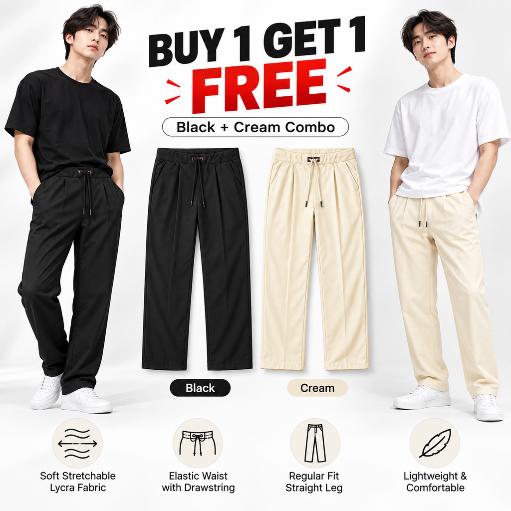 Men's Comfortable Korean Pants Buy 1 Get 1 Free