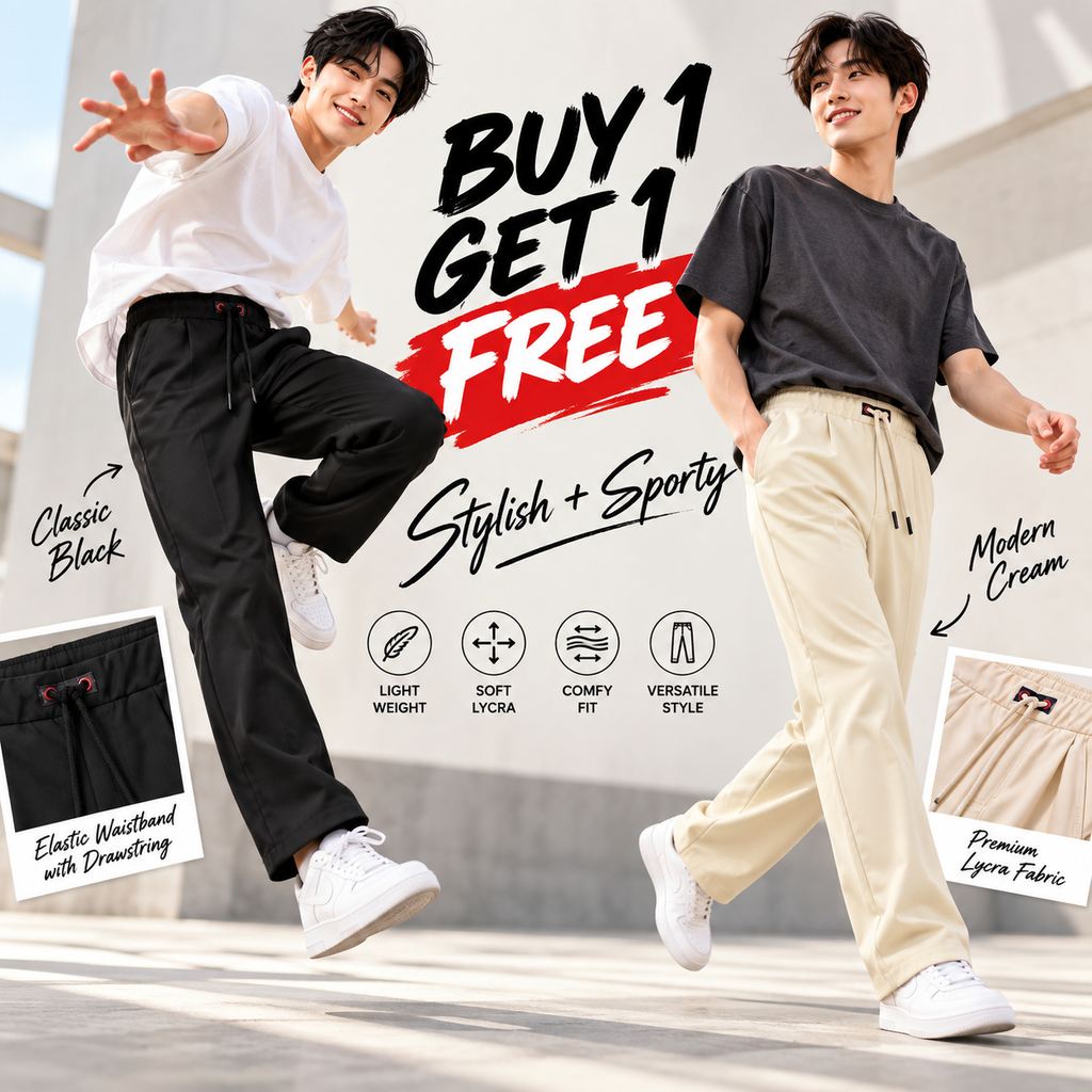 Men's Comfortable Korean Pants Buy 1 Get 1 Free
