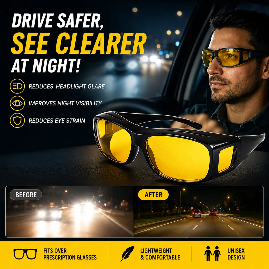 Day & Night HD Vision Wrap Around Goggles